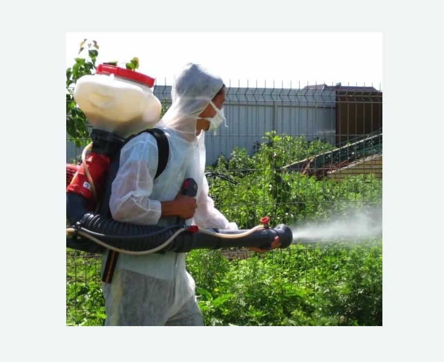 Акарицидная обработка территории в Ковдоре